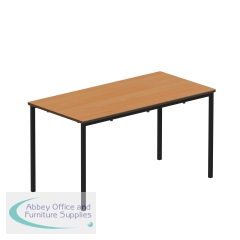 Titan Fully Welded Frame Table 1200x600x640mm Beech/Black KF70472