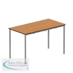 Titan Fully Welded Frame Table 1100x550x460mm Beech/Grey KF70481