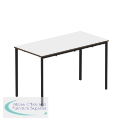 Titan Fully Welded Frame Table 1100x550x460mm White/Black KF70486
