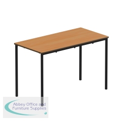 Titan Fully Welded Frame Table 1100x550x590mm Beech/Black KF70496