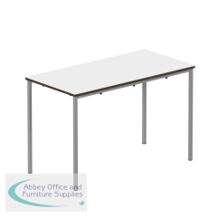 Titan Fully Welded Frame Table 1100x550x590mm White/Grey KF70503