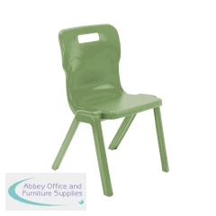 Titan One Piece Classroom Chair Size 5 470x500x770mm Forest KF70512