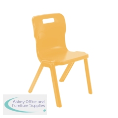 Titan One Piece Classroom Chair Size 5 470x500x770mm Marigold KF70513