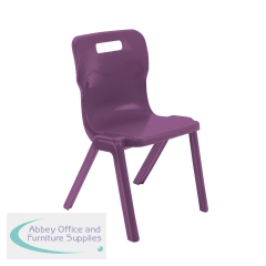 Titan One Piece Classroom Chair Size 5 470x500x770mm Grape KF70516
