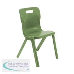 Titan One Piece Classroom Chair Size 6 470x530x805mm Forest KF70517