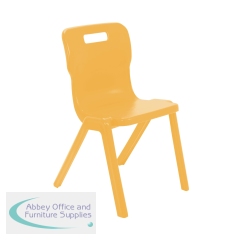 Titan One Piece Classroom Chair Size 6 470x530x805mm Marigold KF70518