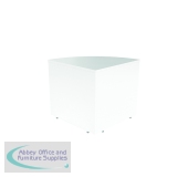 Jemini Reception Modular Corner Desk Unit 800x800x740mm White KF71552