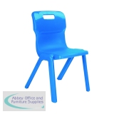 Titan One Piece Classroom Chair 435x384x600mm Blue KF72160