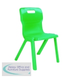 Titan One Piece Classroom Chair 435x384x600mm Green KF72161