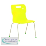 Titan 4 Leg Classroom Chair 497x495x820mm Yellow KF72198
