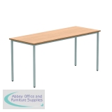 Astin Rectangular Multipurpose Table 1600x600x730mm Norwegian Beech/Silver KF77733