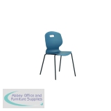 Titan Arc Four Leg Classroom Chair Size 5 Steel Blue KF77795