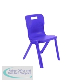 KF78529 - Titan One Piece Classroom Chair 482x510x829mm Purple KF78529