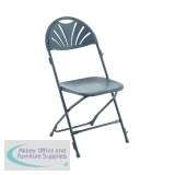 KF78657 - Titan Folding Chair 445x460x870mm Charcoal KF78657