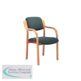 Jemini Wood Frame Arm Chair 700x700x850mm Charcoal KF78681
