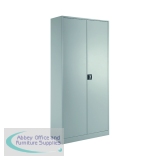 Talos Double Door Stationery Cupboard 920x420x1950mm Grey KF78756