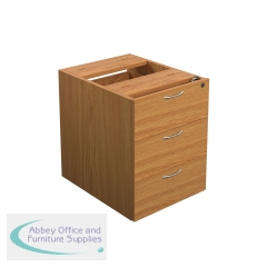 Jemini 3 Drawer Fixed Pedestal 400x500x495mm Nova Oak KF79870