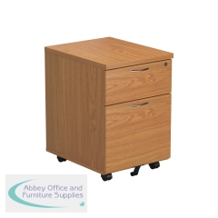 Jemini 2 Drawer Mobile Pedestal 404x500x595mm Nova Oak KF79872