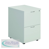 First 2 Drawer Filing Cabinet 464x600x710mm White KF79919