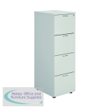 First 4 Drawer Filing Cabinet 464x600x1365mm White KF79920
