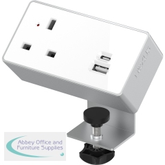 Astin Nexus On Desk Power Bundle 590x900x1050mm White KF800021