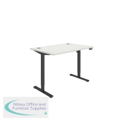 Polaris Single Motor Sit/Stand Desk 1200x800 White/Black KF800085