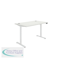 Polaris Single Motor Sit/Stand Desk 1400x800 White/White KF800096
