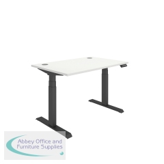 Polaris Dual Motor Sit/Stand Desk 1200x800 White/Black KF800106