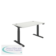 Polaris Dual Motor Sit/Stand Desk 1400x800 White/Black KF800119