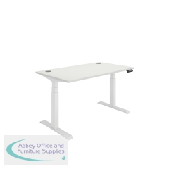 Polaris Dual Motor Sit/Stand Desk 1400x800 White/White KF800121
