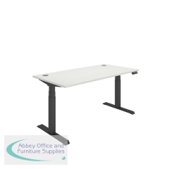 Polaris Dual Motor Sit/Stand Desk 1600x800 White/Black KF800131