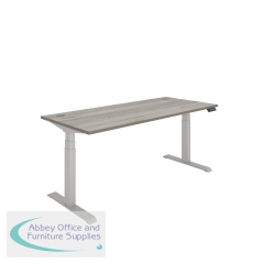 Polaris Dual Motor Sit/Stand Desk 1800x800 Grey Oak/Silver KF800138