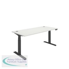 Polaris Dual Motor Sit/Stand Desk 1800x800 White/Black KF800143