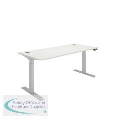 Polaris Dual Motor Sit/Stand Desk 1800x800 White/Silver KF800144