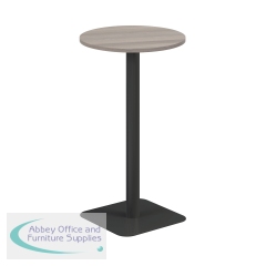 Jemini Origin 600mm High Table Grey Oak/Black KF800148