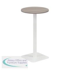 Jemini Origin 600mm High Table Grey Oak/White KF800160