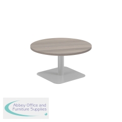 Jemini Origin 800mm Low Table Grey Oak/Silver KF800181