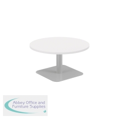 Jemini Origin 800mm Low Table White/Silver KF800183