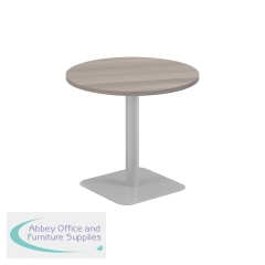 Jemini Origin 800mm Mid Table Grey Oak/Silver KF800212