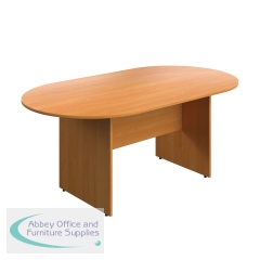 Serrion Wooden Boardroom Table 1800x1000x730mm Beech KF800241