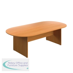 Serrion Wooden Boardroom Table 2400x1200x730mm Beech KF800242