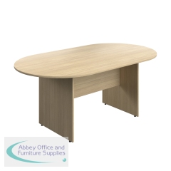 Serrion Wooden Boardroom Table 1800x1000x730mm Oak KF800264