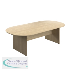 Serrion Wooden Boardroom Table 2400x1200x730mm Oak KF800265