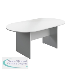 Serrion Wooden Boardroom Table 1800x1000x730mm White KF800287
