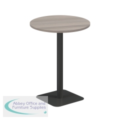 Jemini Origin 800mm High Table Grey Oak/Black KF800354