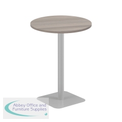 Jemini Origin 800mm High Table Grey Oak/Silver KF800360