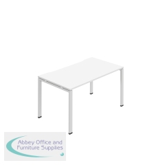 Jemini One Person Bench Desk 1600x800mm White KF800680