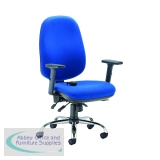 KF80327 - First Arista Aire High Back Ergonomic Operator Chair 675x580x1035-1230mm Blue KF80327