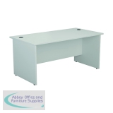 Jemini Rectangular Panel End Desk 1200x800x730mm White KF804376