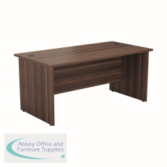 Jemini Rectangular Panel End Desk 1200x800x730mm Dark Walnut KF804390